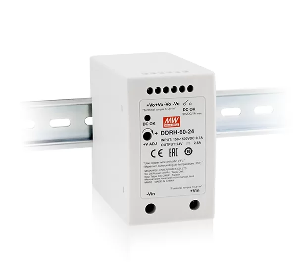 DDRH-60-spec DC DC Converter for PV/Renewable Energy DIN Rail 5VDC 10A DDRH-60-5 - Image 1